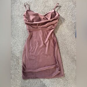 Women’s Mauve Spaghetti Strap Party Dress
